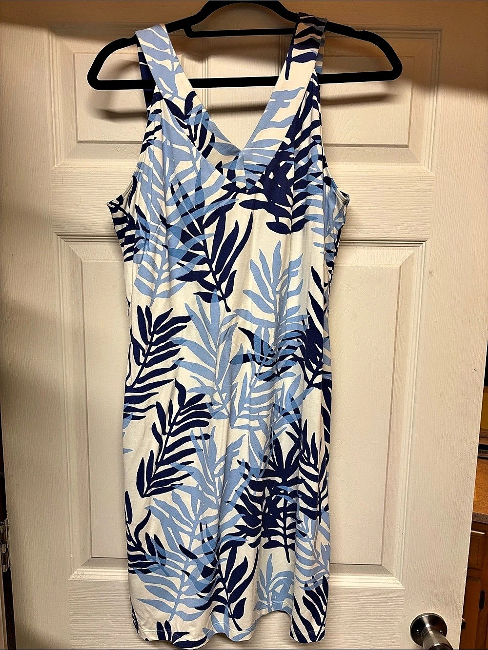 J.McLaughlin Floral Mini Dress in Blue & White Like New